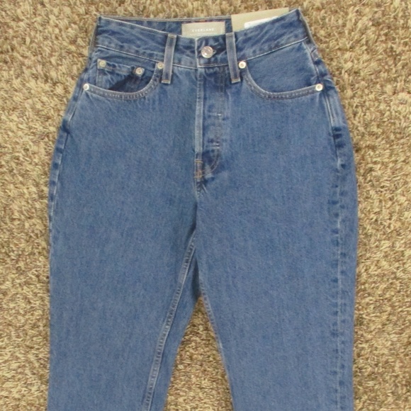 Everlane Jeans Women's 24 Curvy 90s Cheeky‎ Straight High Rise Northridge Denim - Picture 3 of 14